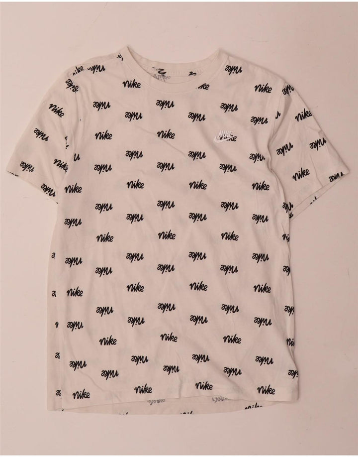 Nike Herren-T-Shirt mit Grafik, mittelweiße Baumwolle
