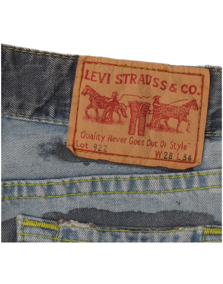 Levi's Damen 922 Straight Jeans W28 L30 Blaue Baumwolle