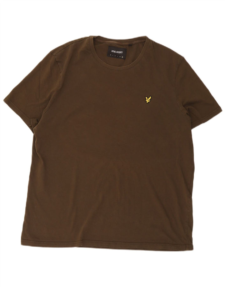 Lyle & Scott Herren T-Shirt Top 2XL Khaki Baumwolle