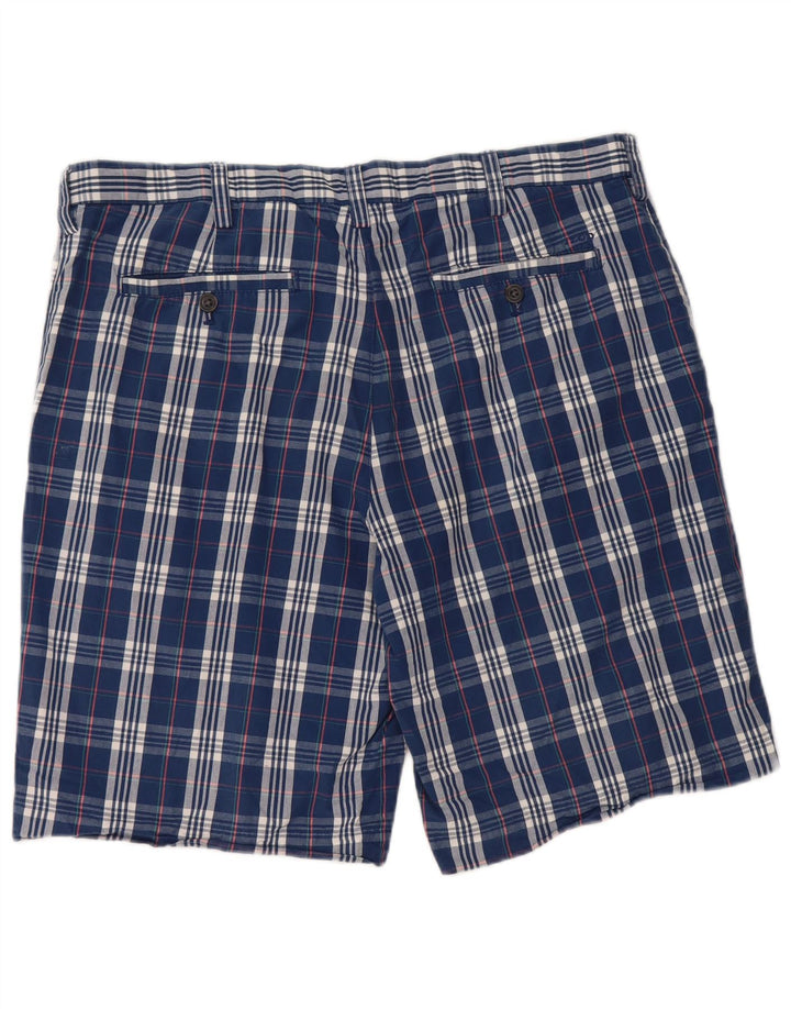 IZOD Herren-Chinoshorts W36, groß, marineblau, kariert, Baumwolle