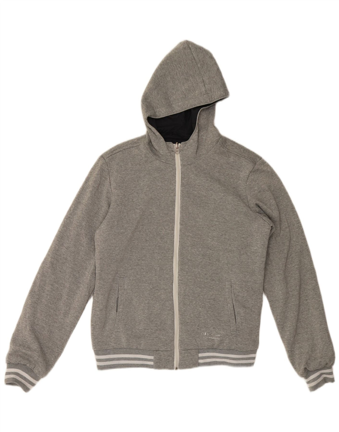 Champion Herren-Kapuzenpullover mit Reißverschluss, XL, Grau