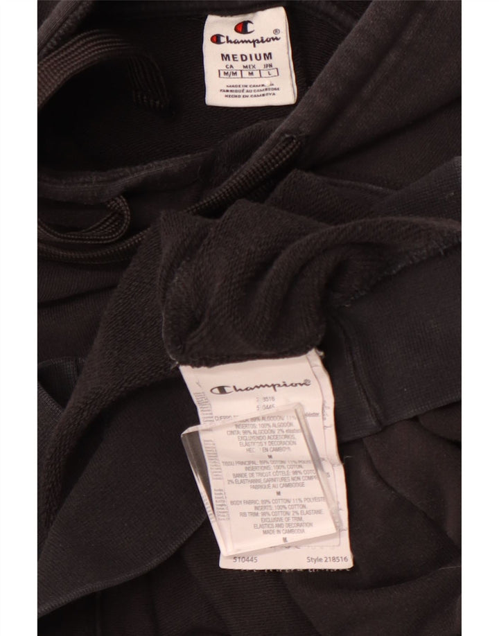 CHAMPION Herren-Kapuzenpullover aus mittelschwarzer Baumwolle