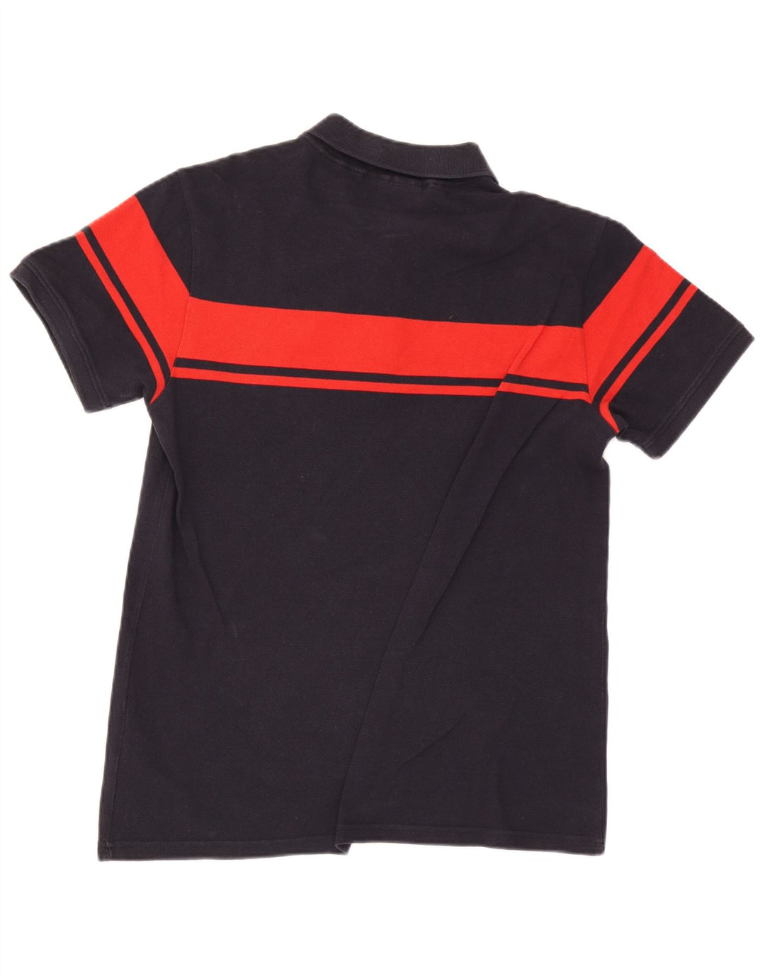 Sergio Tacchini Herren-Poloshirt, groß, marineblau, Colourblock-Baumwolle
