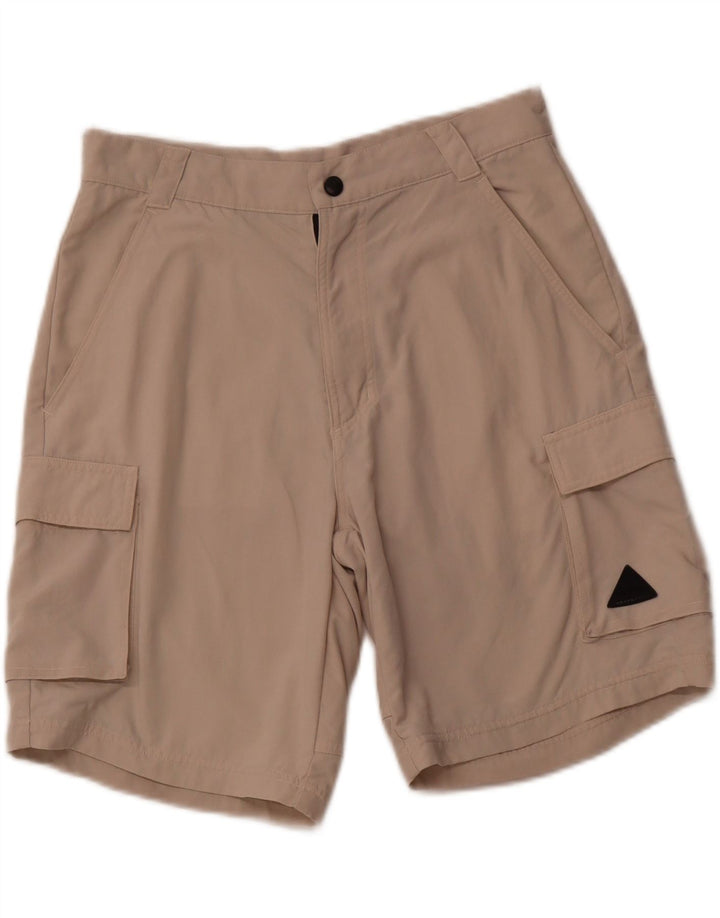 Adidas Herren Cargo Shorts Small W29 Beige Polyamid