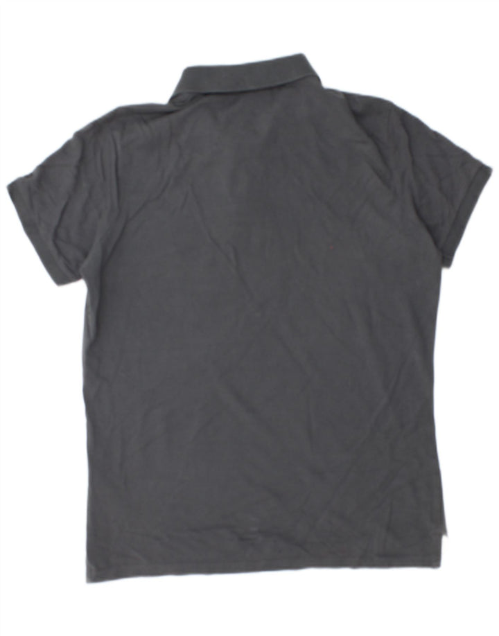 Diadora Herren-Poloshirt aus mittelgrauer Baumwolle