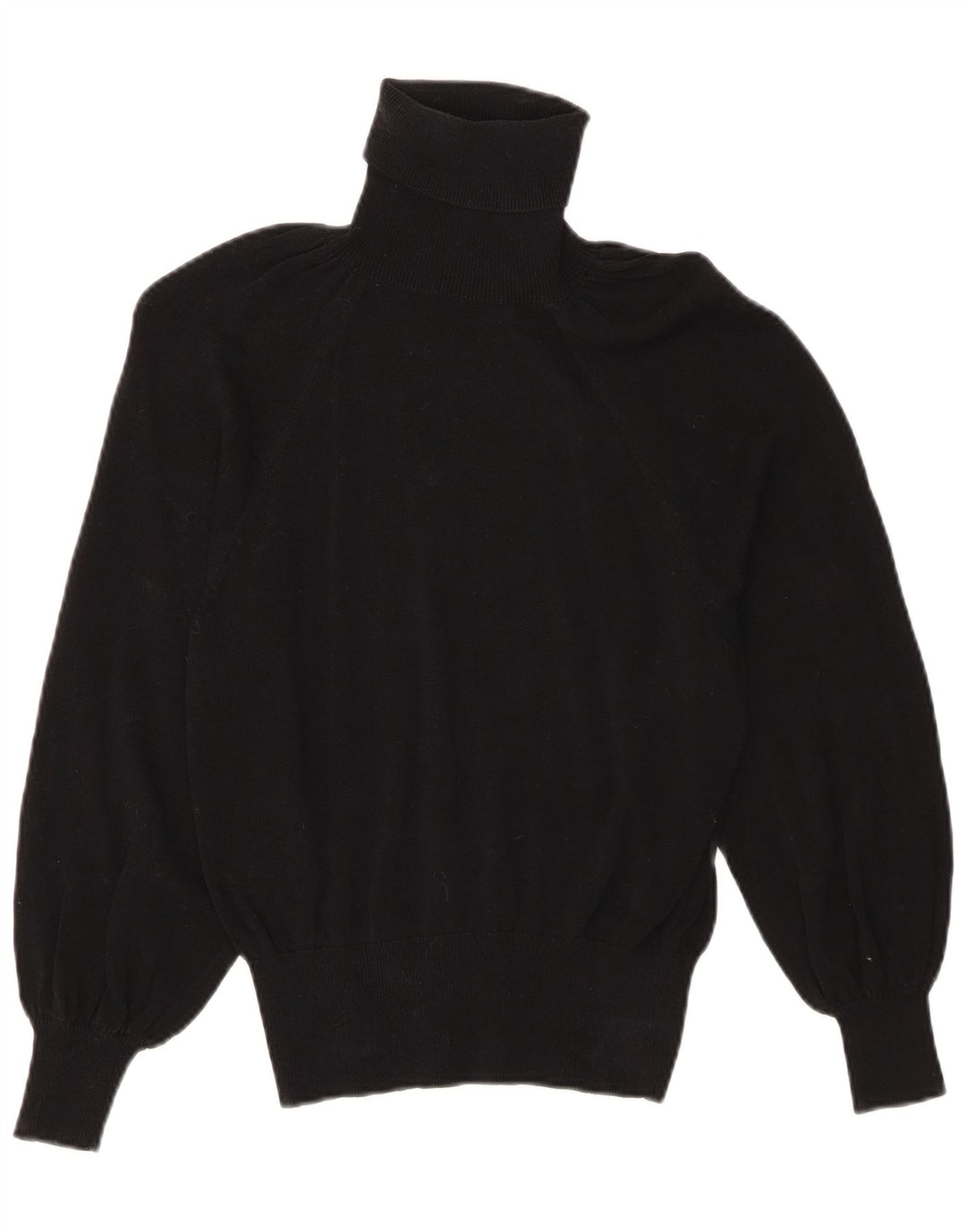 Zara Damen-Pullover mit Rollkragen, Gr. 10, Größe S, Schwarz, Lyocell