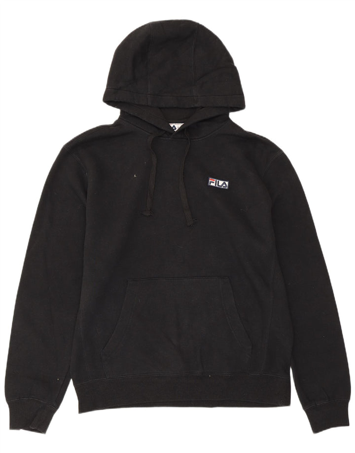 FILA Herren Kapuzenpullover aus mittelschwarzer Baumwolle