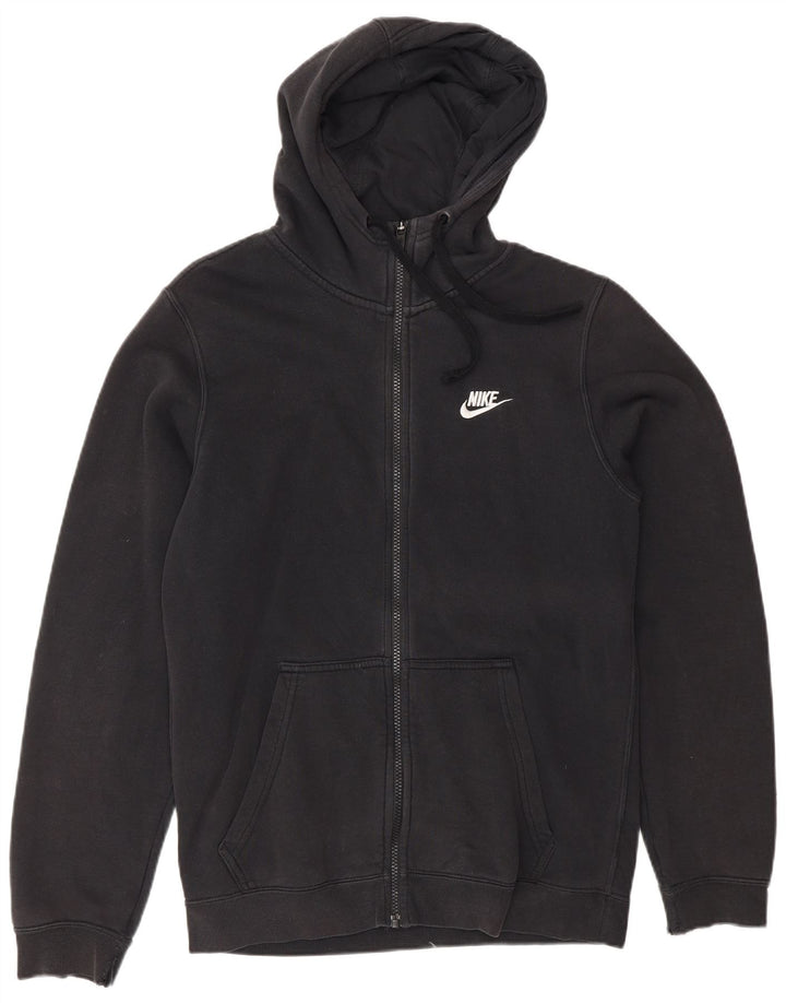 Nike Herren-Kapuzenpullover mit Reißverschluss, Größe S, schwarze Baumwolle