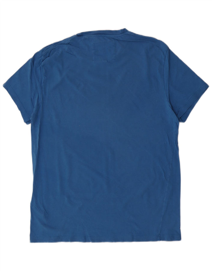 Jack Wills Herren-T-Shirt mit Grafik, mittelblaue Baumwolle