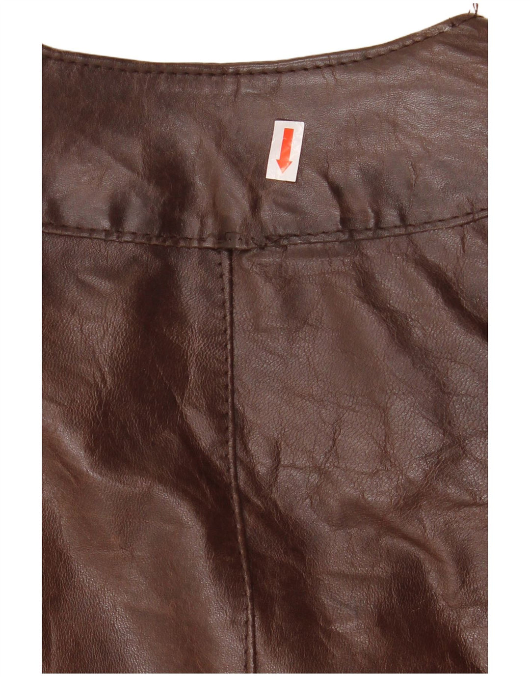Vintage Damen Leder Bikerjacke IT 44 Mittelbraunes Leder