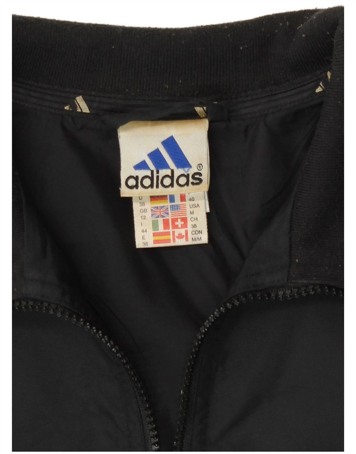 Adidas Damen Regenjacke UK 12 Medium Schwarz Polyamid