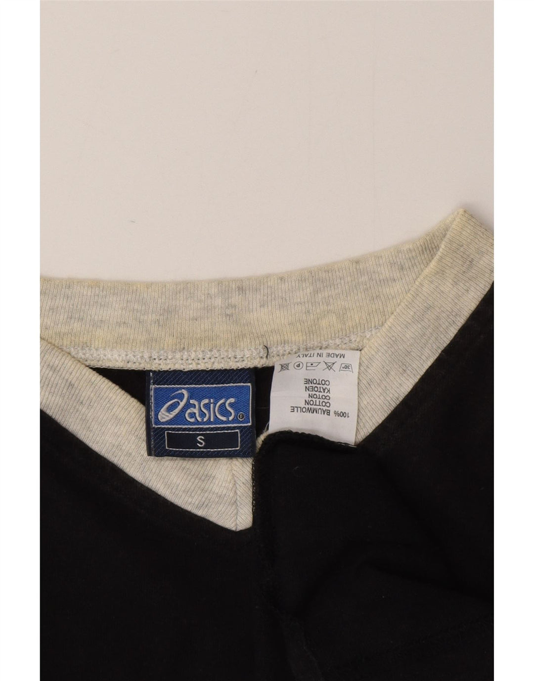 ASICS Herren T-Shirt Top Small Schwarz Baumwolle