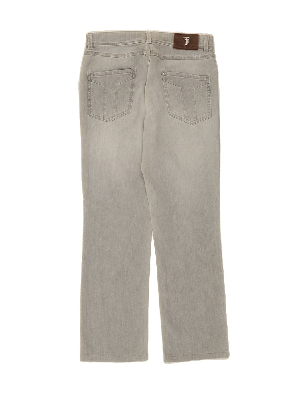 TRUSSARDI Womens Straight Jeans W31 L28 Grey Cotton Vintage Trussardi and Second-Hand Trussardi from Messina Hembry 