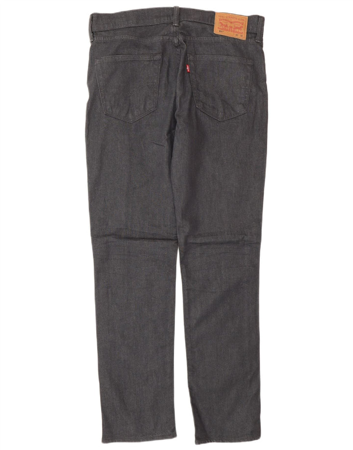 Levi's Herren 511 Slim Jeans W34 L32 Graue Baumwolle