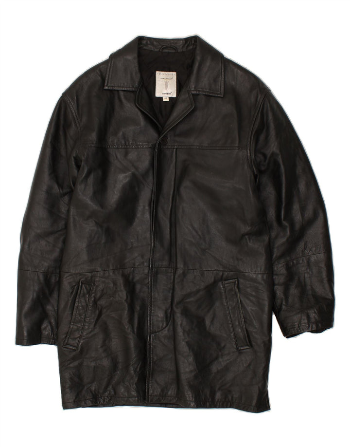 CONBIPEL Herren Ledermantel IT 46 Kleines schwarzes Leder