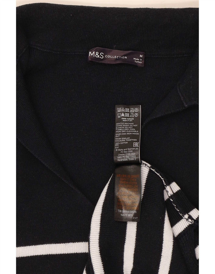 Marks & Spencer Damen-Pullover mit Polokragen, Gr. 14, mittleres Marineblau