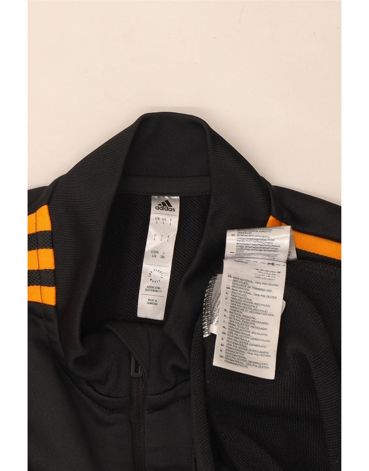 Adidas Herren Leeds United FC Grafik-Pullover-Trainingsanzug-Oberteil, Größe L, Grau