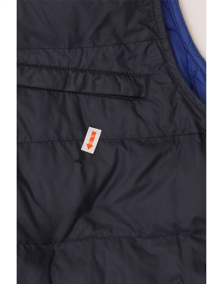 HOGAN Mens Padded Gilet UK 44 2XL Navy Blue Polyester