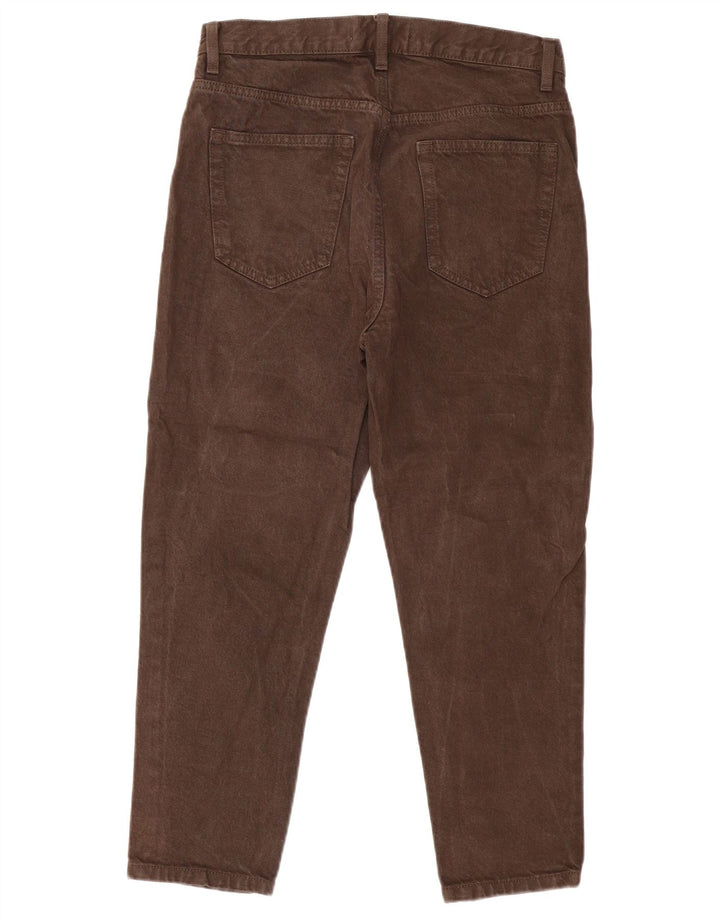 ZARA Herren-Jeans, kurz geschnitten, EU 40, mittelgroß, W31, L25, braun, Baumwolle