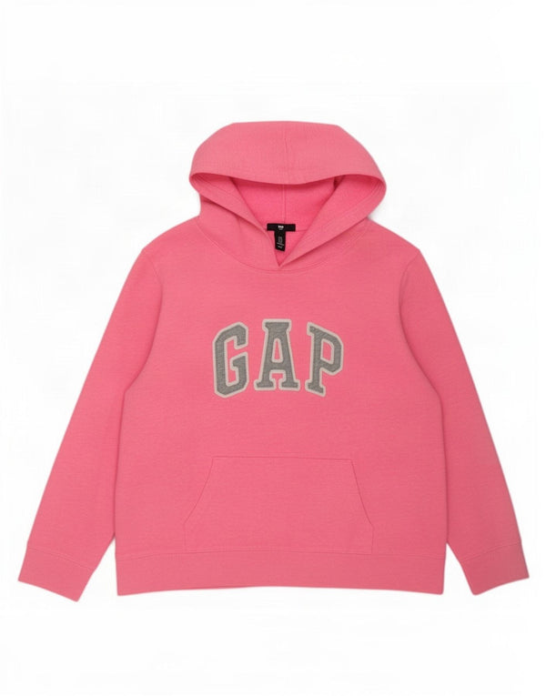 Gap Womens Graphic Hoodie Pullover UK 18 XL Rosa Baumwolle