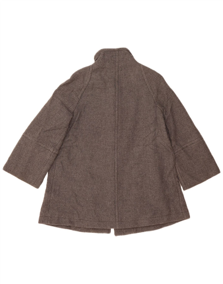 Zara Damen Übergroßer Mantel UK 10 Small Graue Wolle