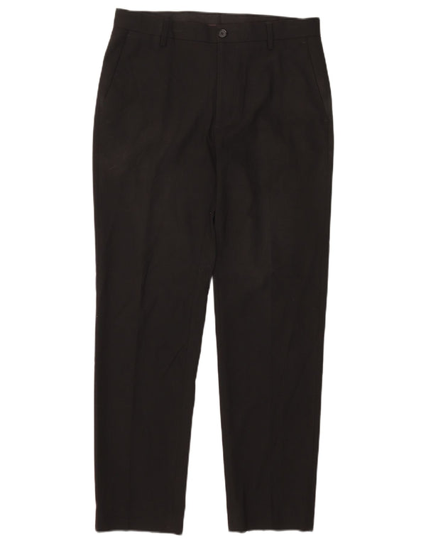 Marks & Spencer Damen Tailored Fit Slim Chino Hose W32 L30 Schwarz