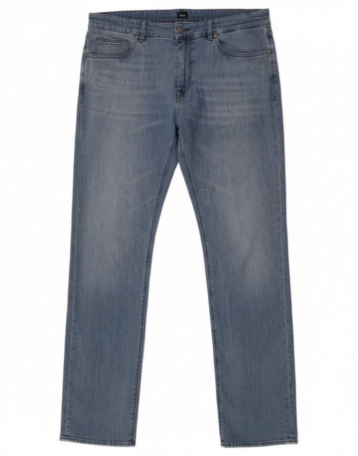 Hugo Boss Herren Slim Jeans W34 L34 Blaue Baumwolle