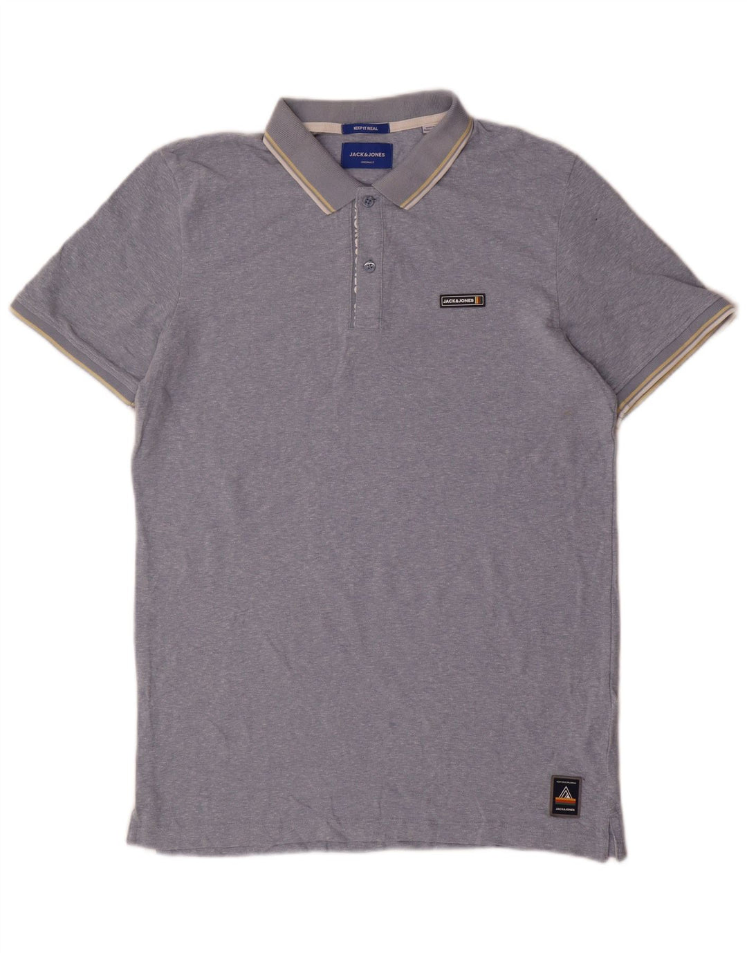 Jack & Jones Herren-Poloshirt, groß, blau, Polyester