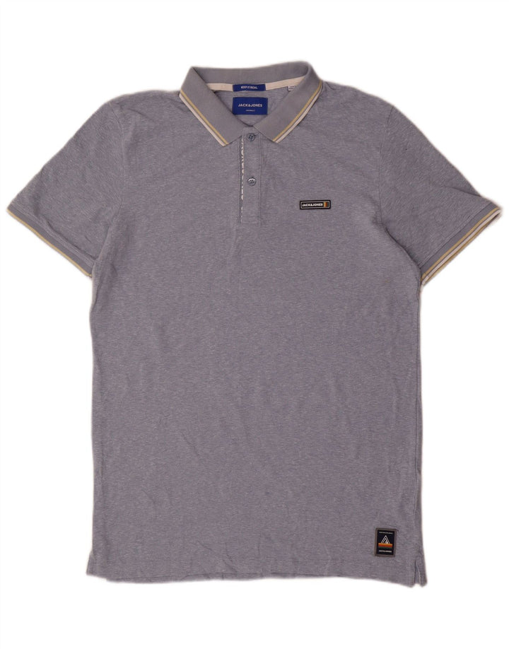 Jack & Jones Herren-Poloshirt, groß, blau, Polyester