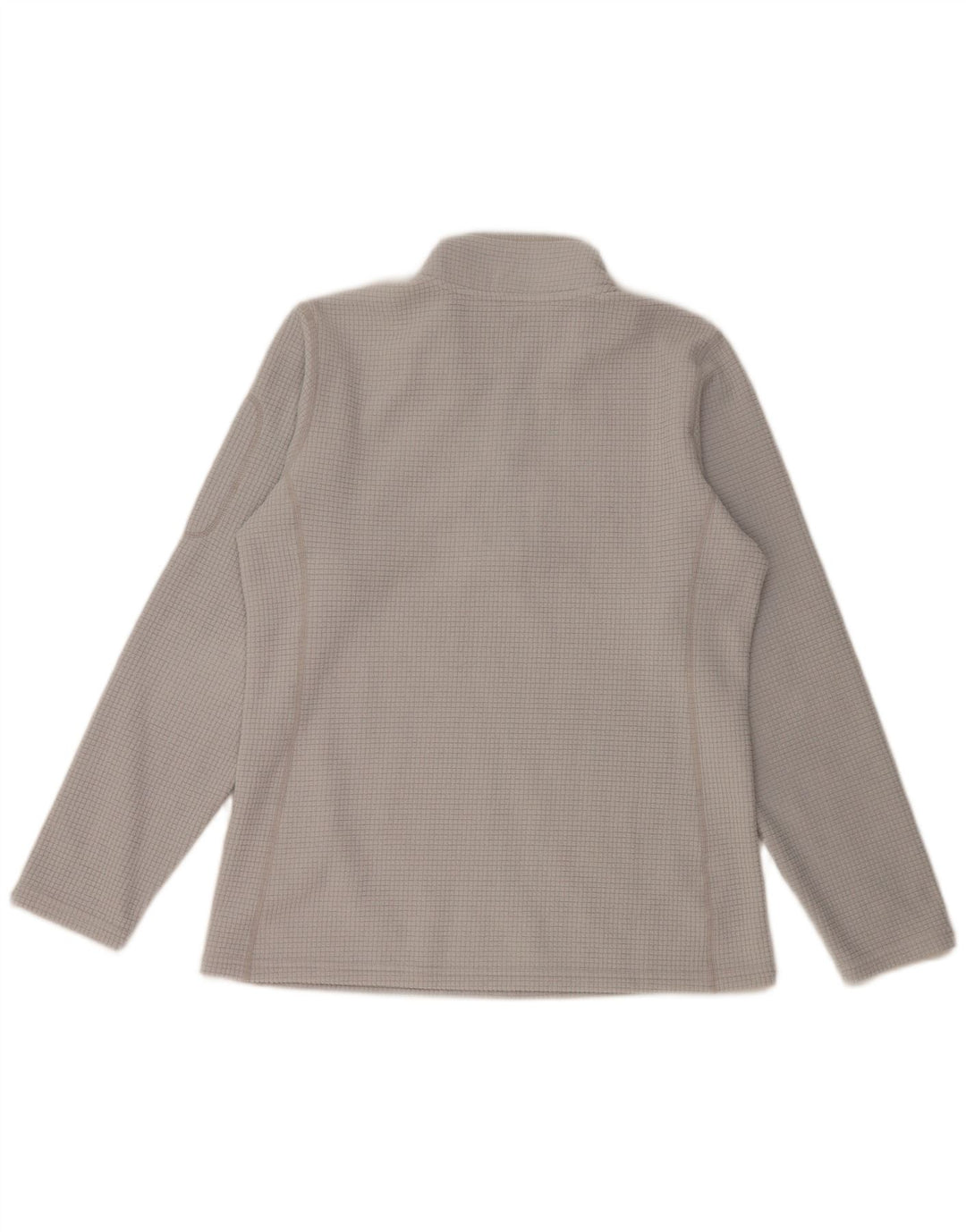ORVIS Herren-Fleecepullover mit Reißverschluss am Hals, mittelgraues Polyester