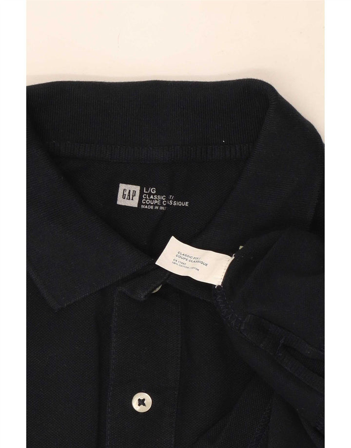 Gap Herren-Poloshirt mit klassischer Passform, groß, marineblau, Baumwolle
