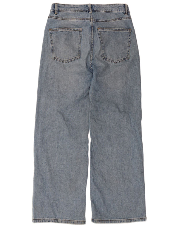 Marks & Spencer Damen-Jeans mit weitem Bein, UK 10, Größe S, W30, L28, Blau, Baumwolle