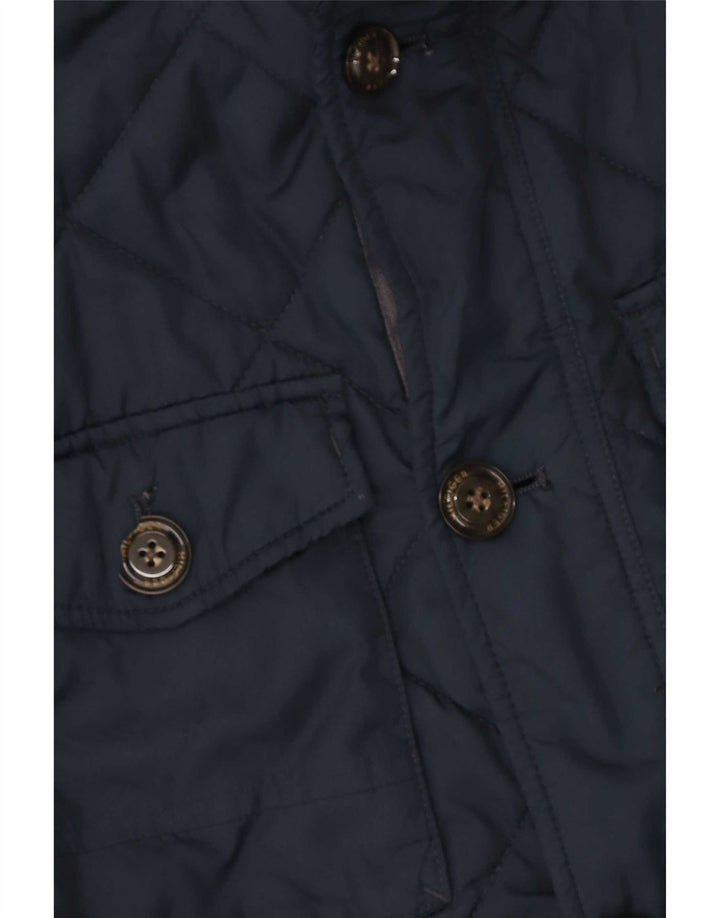 Tommy Hilfiger Herren Kapuzen-Steppjacke UK 36 Small Marineblau Polyester