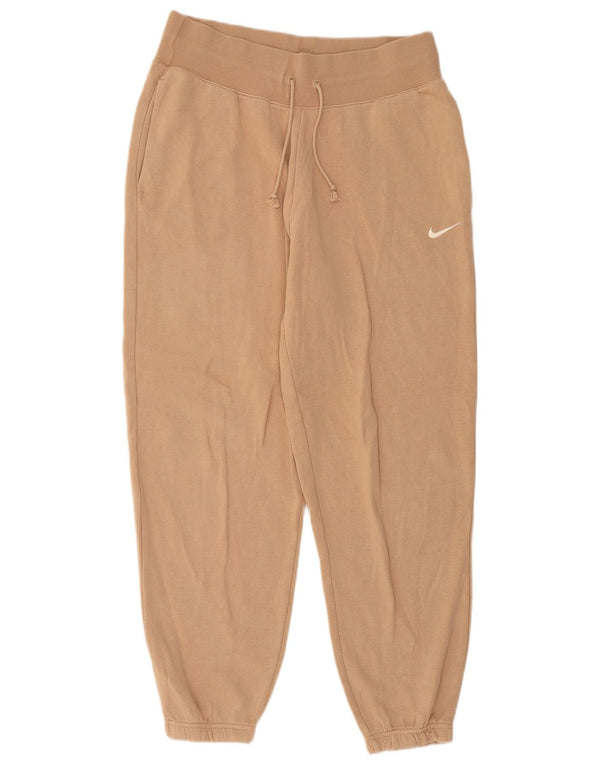 Nike Damen-Trainingshose, Jogginghose, UK 14, mittelbeige Baumwolle