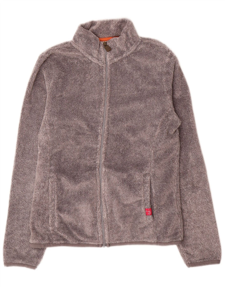 Weird Fish Damen Fleecejacke UK 10 Small Grau Polyester