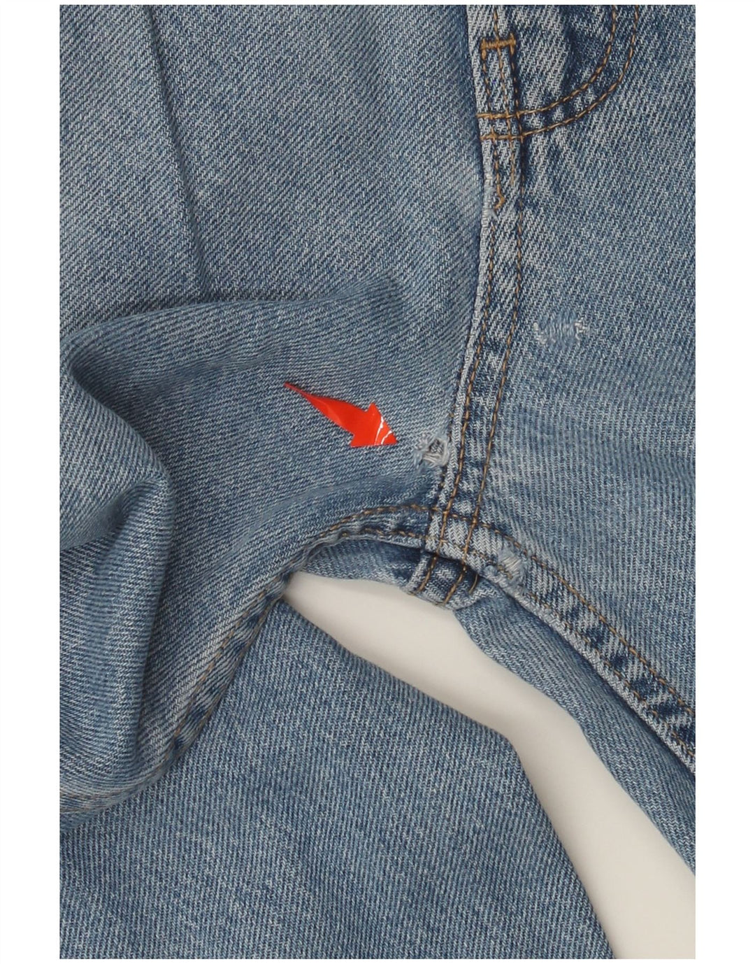 DICKIES Damen Straight Jeans W28 L30 Blaue Baumwolle