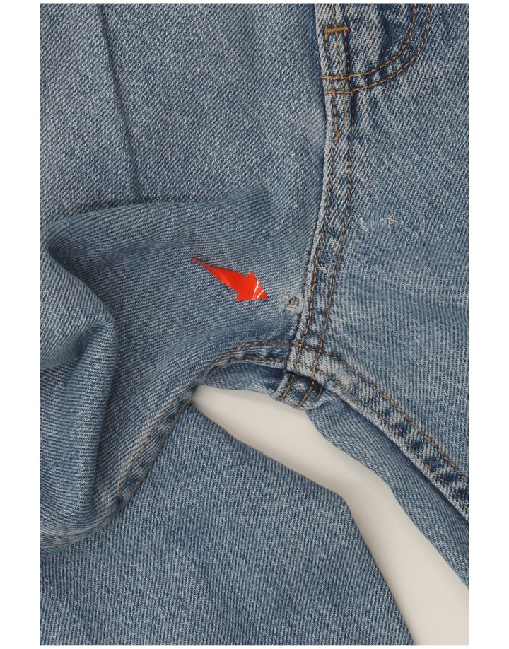 DICKIES Damen Straight Jeans W28 L30 Blaue Baumwolle