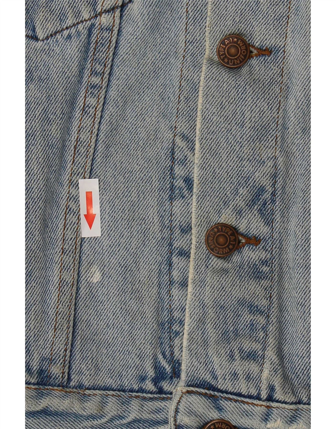 Uniform-Jeansjacke für Jungen, 7–8 Jahre, blaue Baumwolle