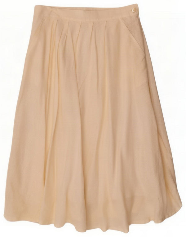 Marella Damen ausgestellter Rock UK 10 Small W30 Off White Linen