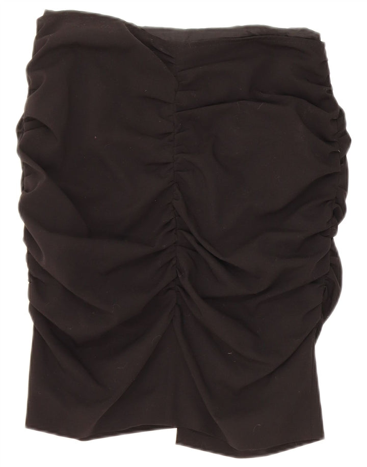 Germano Zama Damen Bleistiftrock Small W28 Schwarz Polyester