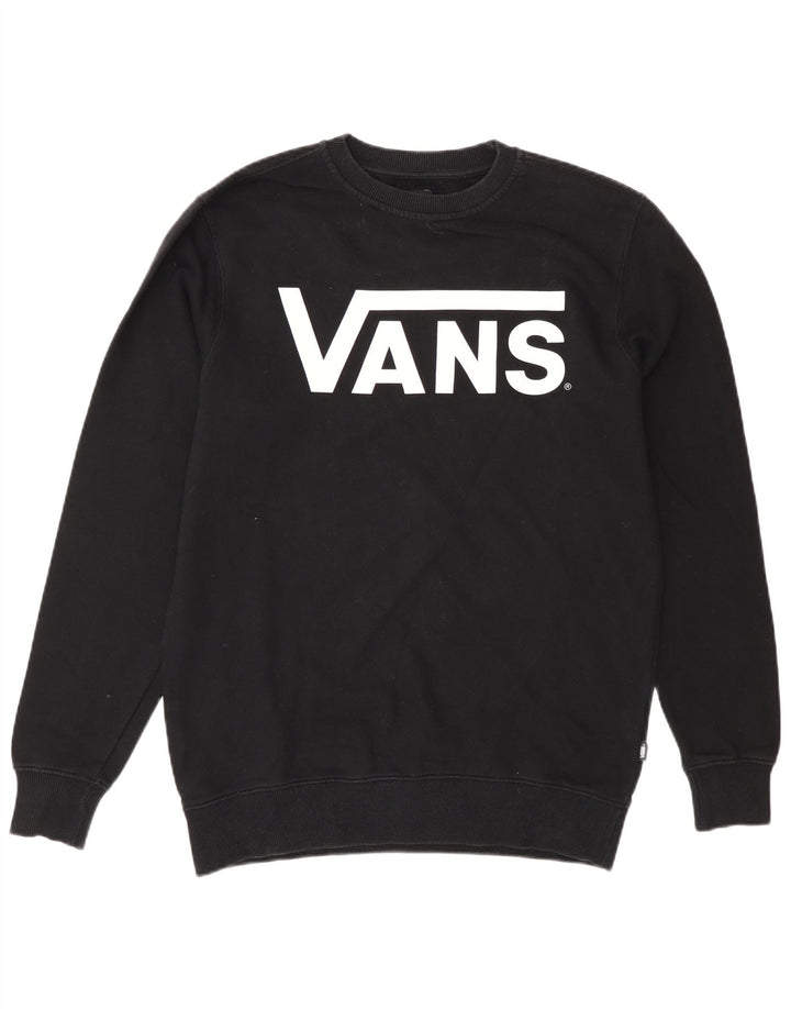 Vans Herren-Sweatshirt mit Grafik, Größe S, Schwarz, Baumwolle