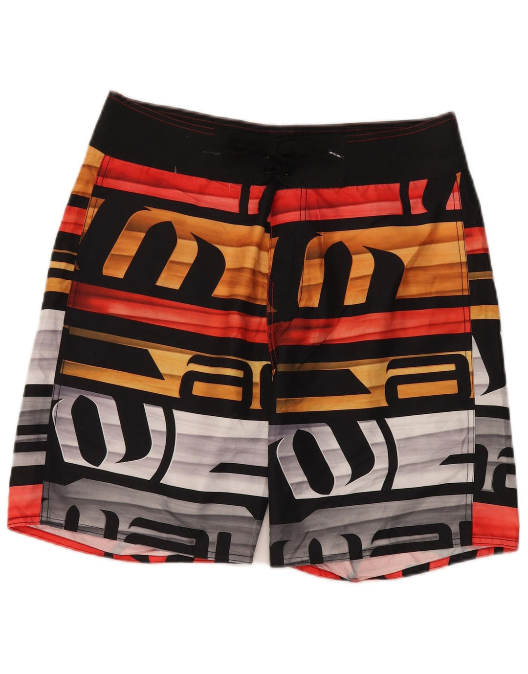 ANIMAL Herren-Badeshorts mit Grafik, groß, mehrfarbig, gestreift, Polyester