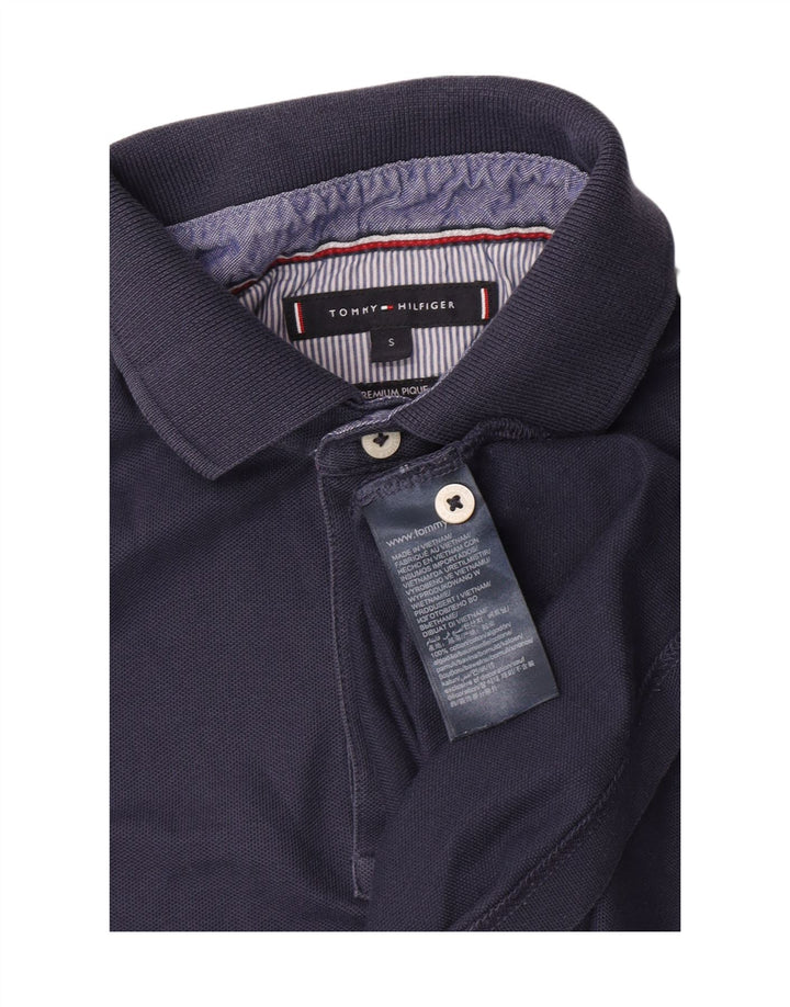 Tommy Hilfiger Herren-Poloshirt, klein, marineblau, Baumwolle