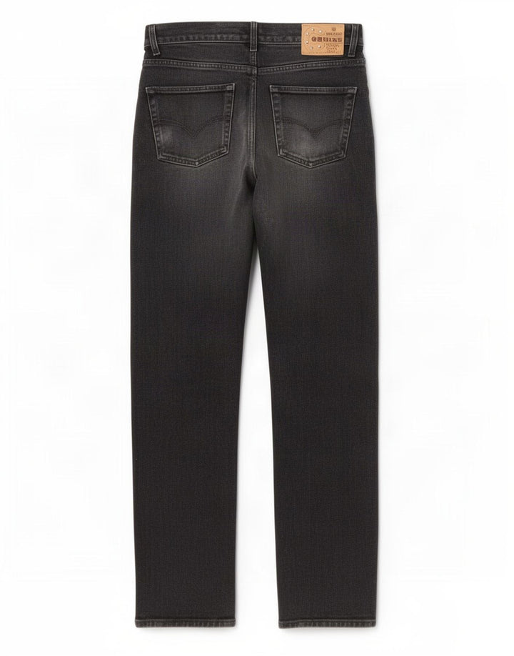 Diesel Herren Straight Jeans W32 L31 Schwarze Baumwolle