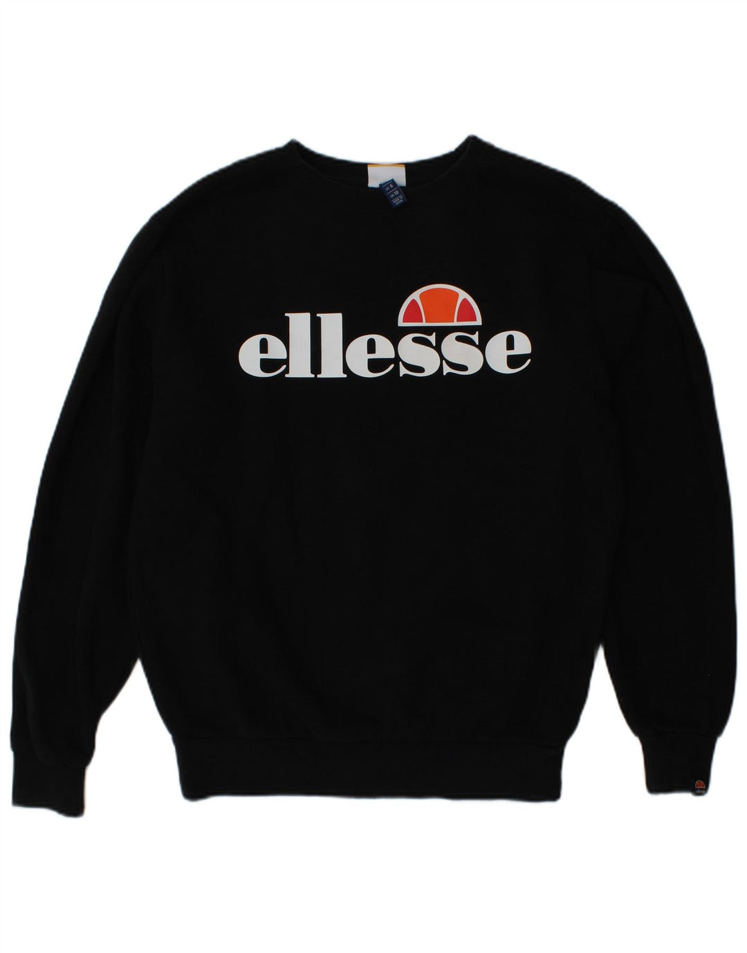 ELLESSE Übergroßer Grafik-Sweatshirtpullover für Damen, Gr. 10, Größe S, Schwarz