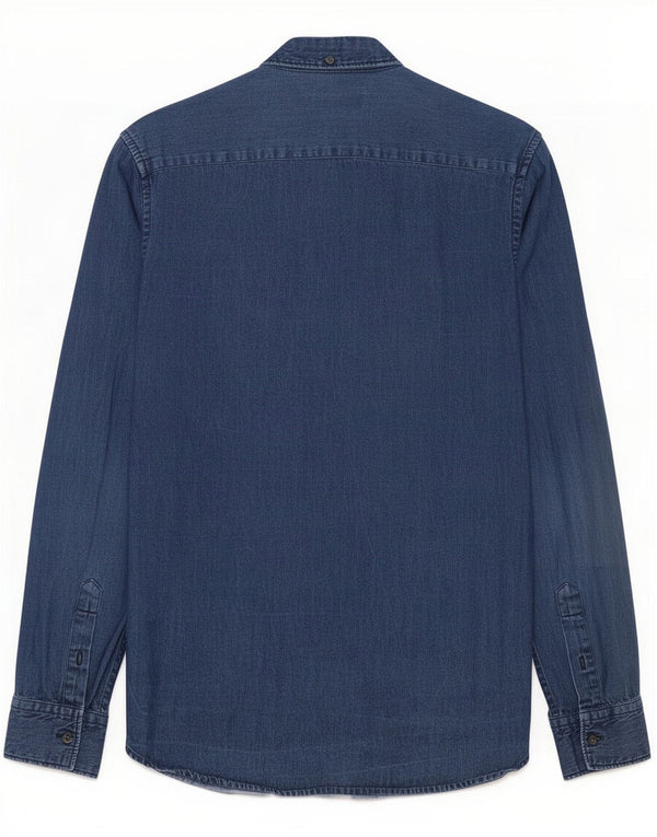 French Connection Mens Shirt Small Blue Cotton
