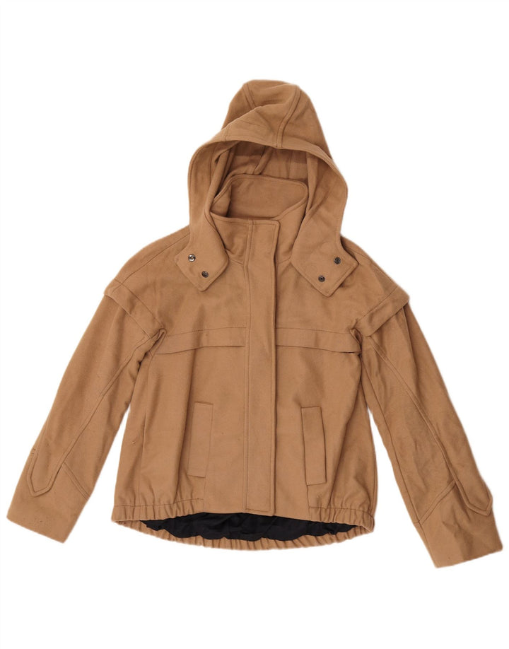 Zara Damen-Bomberjacke mit Kapuze, Gr. 10, Größe S, Braun