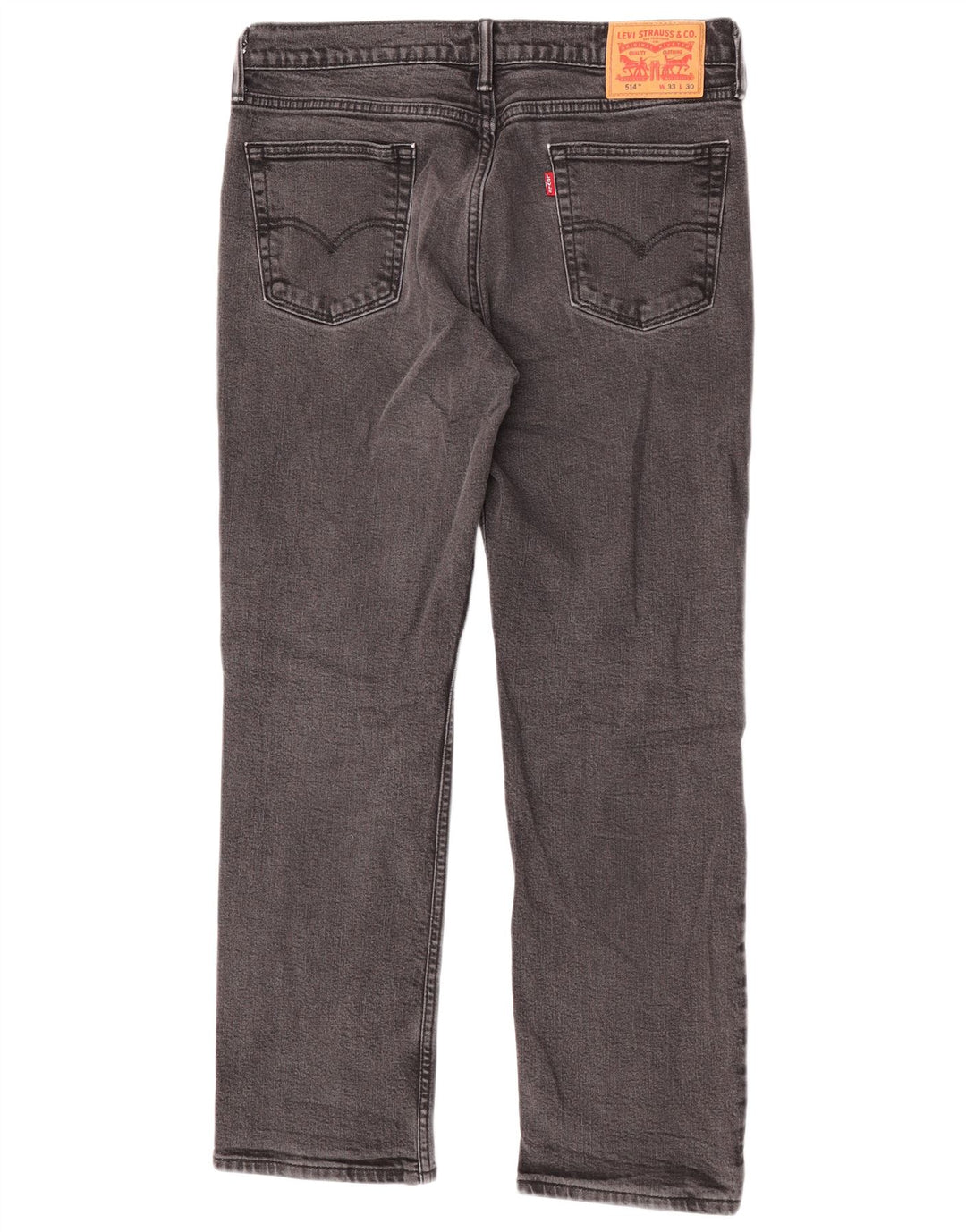 Levi's Herren 514 Straight Jeans W33 L30 Graue Baumwolle