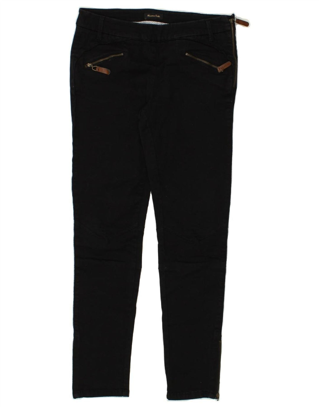 MASSIMO DUTTI Womens Skinny Casual Trousers W30 L28  Black | Vintage Massimo Dutti | Thrift | Second-Hand Massimo Dutti | Used Clothing | Messina Hembry 