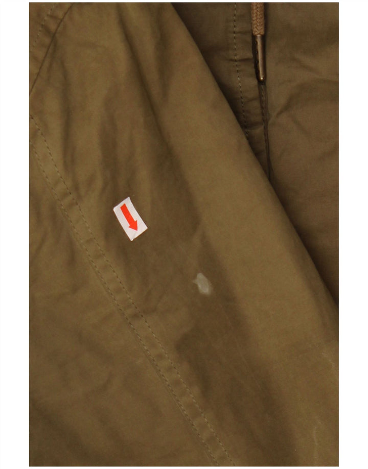 FAT FACE Damen-Parka mit Kapuze, UK 16, Größe L, Khaki, Polyester